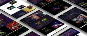 portada portfolio diseño web firefly events